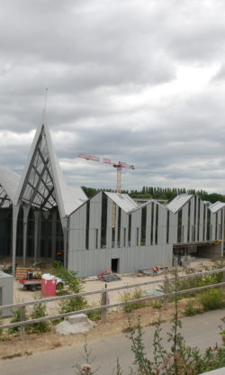 Chantier du tramway T9 à Orly